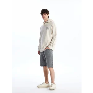 XSIDE Antrasit Standart Kalıp Erkek Jean Şort