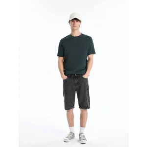 LCW Jeans Gri Standart Kalıp Erkek Jean Şort