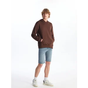 LCW Jeans Gri Slim Fit Erkek Jean Şort