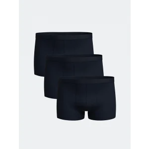 LC WAIKIKI Lacivert Standart Kalıp Pamuklu Esnek Erkek Boxer 3lü