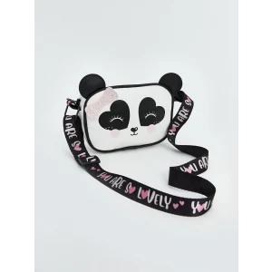 LCW ECO Beyaz Hayvan Figürlü Kız Çocuk Omuz Çantası