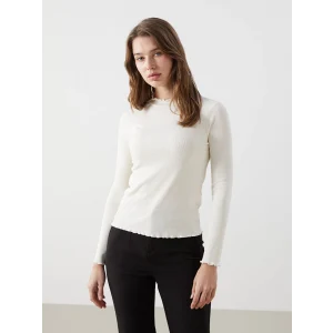 LCW Modest Ekru Dik Yaka Kadın Body