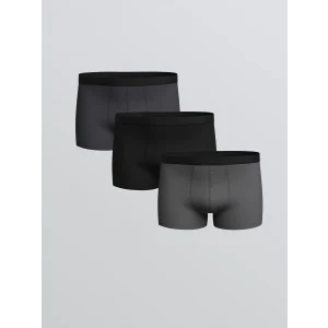 LC WAIKIKI Gri Standart Kalıp Pamuklu Esnek Erkek Boxer 3lü