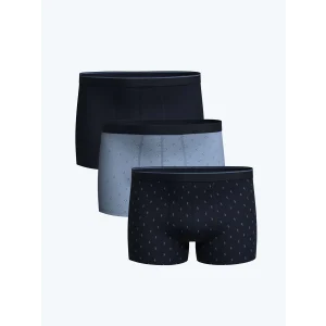 LC WAIKIKI Lacivert Standart Kalıp Pamuklu Esnek Erkek Boxer 3lü