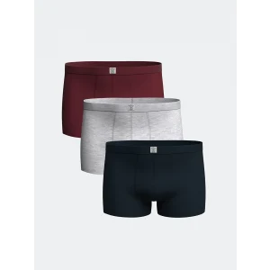 LC WAIKIKI Bordo Standart Kalıp Pamuklu Esnek Erkek Boxer 3lü