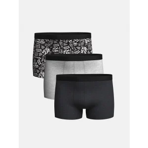 LC WAIKIKI Siyah Standart Kalıp Pamuklu Esnek Erkek Boxer 3lü