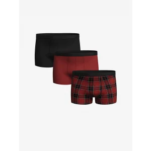 LC WAIKIKI Kirmizi Standart Kalıp Pamuklu Esnek Erkek Boxer 3lü