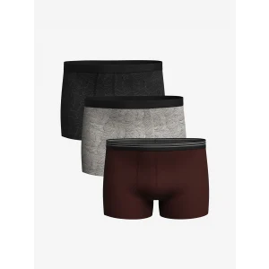 LC WAIKIKI Siyah Standart Kalıp Pamuklu Esnek Erkek Boxer 3lü