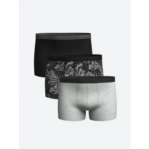 LC WAIKIKI Siyah Standart Kalıp Pamuklu Esnek Erkek Boxer 3lü