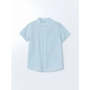 LCW Kids Mavi Hakim Yaka Erkek Çocuk Gömlek