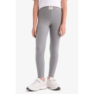 Defacto D9652 Antrasit Kız Çocuk Fitilli Kaşkorse Uzun Tayt