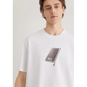 Mavi 0612483-620 Baskılı Beyaz Tişört