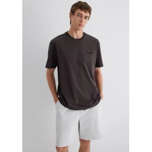 Mavi 0612733-70219 Mavi Jeans Nakışlı Kahverengi Tişört