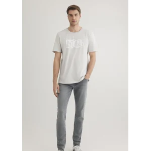 Mavi 0611789-80618 İstanbul Baskılı Gri Tişört