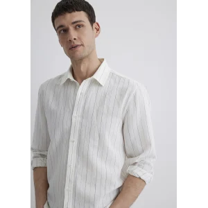Mavi 0211515-620 Çizgili Beyaz Gömlek