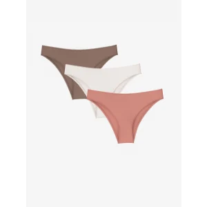 LCW DREAM Pembe Düz Brazilian Külot 3lü Paket