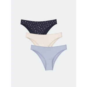 LCW DREAM Lacivert Desenli Brazilian Külot 3lü Paket