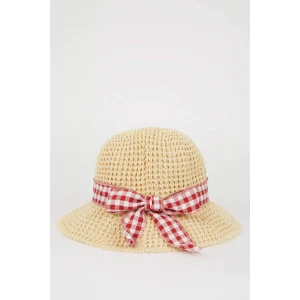 Defacto D8423 Bej Kız Çocuk Hasır Şapka