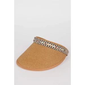 Defacto D9455 Kahve Kadın Hasır Şapka