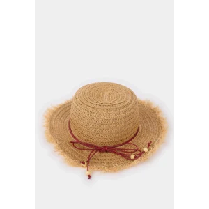 Defacto D8424 Bej Kız Çocuk Hasır Şapka