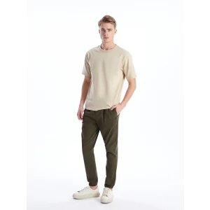 XSIDE Haki Slim Fit Gabardin Erkek Jogger Pantolon