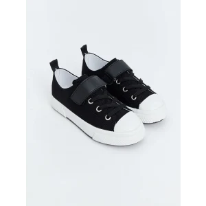 LCW STEPS Siyah Bağcık ve Cırt Cırtlı Erkek Çocuk Spor Ayakkabı