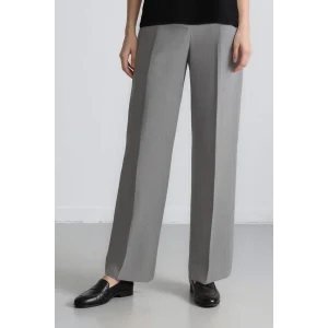 Defacto E8470 Gri Afra x Defacto Straight Fit Palazzo Pantolon Yüksek Bel Düz Paça