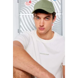 Defacto E3940 Ekru %100 Pamuk Regular Fit Bisiklet Yaka Baskılı Kısa Kollu Tişört