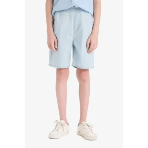 Defacto D7908 Mavi Erkek Çocuk Jean Şort