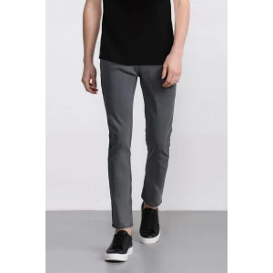Defacto E7440 Gri Pedro Slim Fit Dar Kalıp Normal Bel Dar Paça Jean Pantolon