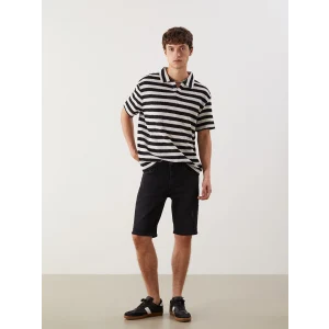 LCW Jeans Siyah Süper Skinny Fit Erkek Jean Şort