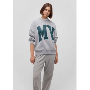 Mavi 1S10147-80196 MV Logo Baskılı Gri Sweatshirt