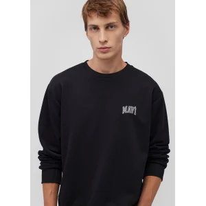Mavi 0611716-900 Mavi Logo Baskılı Siyah Sweatshirt