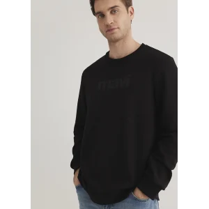 Mavi 066303-900 Mavi Logo Baskılı Siyah Sweatshirt