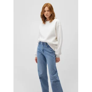 Mavi 1610198-70057 Bisiklet Yaka Beyaz Basic Sweatshirt