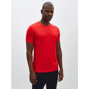 XSIDE ACTIVE Kirmizi DRY-TECH Bisiklet Yaka Kısa Kollu Erkek Spor Tişört