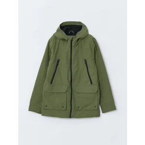 LCW Kids Haki Rahat Kalıp Erkek Çocuk Yağmurluk
