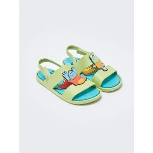 LCW STEPS Yeşil Patch Detaylı Erkek Çocuk Sandalet
