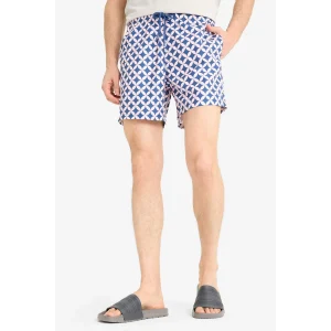 Defacto E1029 Pembe Desenli File Astarlı Kısa Boy Deniz Şortu