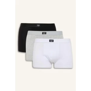 Defacto A3152 Beyaz Erkek Regular Fit 3lü Boxer