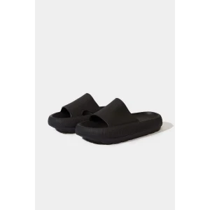 Defacto C3045 Siyah Erkek Yüksek Taban Tek Bantlı Eva Terlik