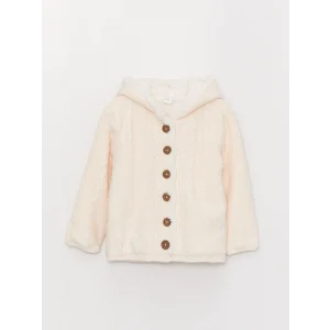 LCW baby Bej Kız Bebek Triko Hırka