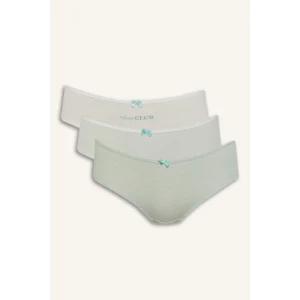 Defacto E4950 Yeşil 3lü Hipster Külot-Fall in Love