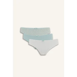 Defacto E4946 Yeşil 3lü Brief Külot-Fall in Love