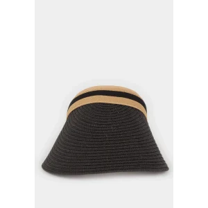 Defacto M8903 Siyah Kadın Hasır Şapka