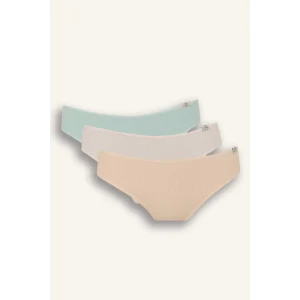 Defacto D6404 Yeşil Ribana 3lü Askılı Brief Külot-Fall in Love