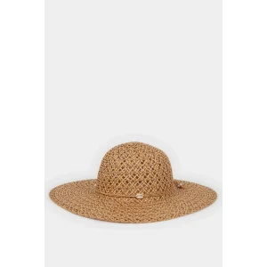 Defacto M8811 Bej Kadın Hasır Şapka