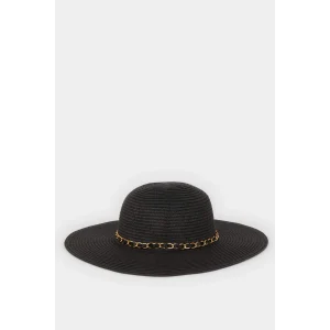 Defacto M8834 Siyah Kadın Hasır Şapka