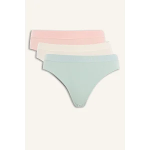 Defacto E4926 Yeşil Ribana 3lü Brief Külot-Fall in Love