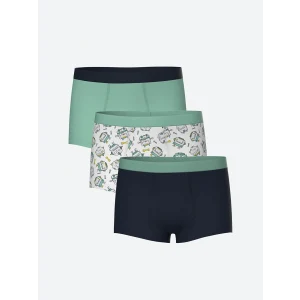 LCW Kids Beyaz Baskılı Erkek Çocuk Boxer 3lü